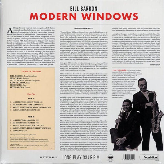 Bill Barron - Modern Windows (+bonus track) (ltd. ed.) (180g)