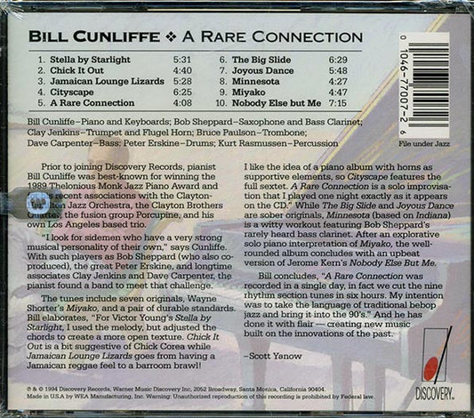 Bill Cunliffe - A Rare Connection