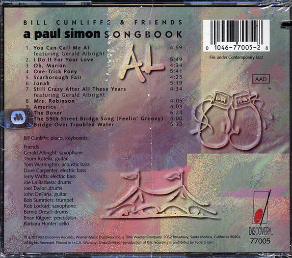 Bill Cunliffe & Friends - A Paul Simon Songbook (marked/ltd stock)