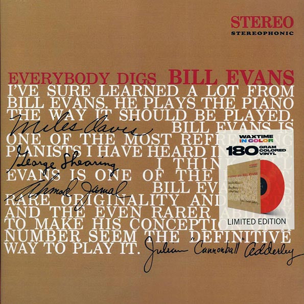Bill Evans - Everybody Digs Bill Evans (ltd. ed.) (180g) (red vinyl)