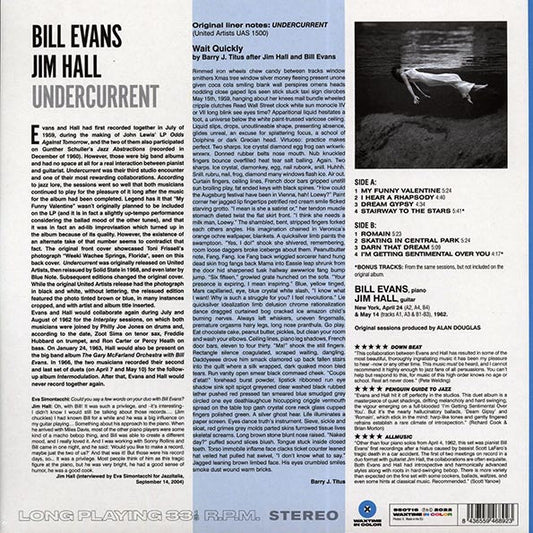 Bill Evans, Jim Hall - Undercurrent (+2 bonus tracks) (ltd. ed.) (180g) (blue vinyl)