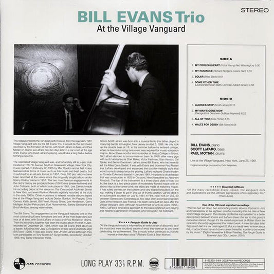 Bill Evans Trio - At The Village Vanguard (ltd. ed.) (180g)