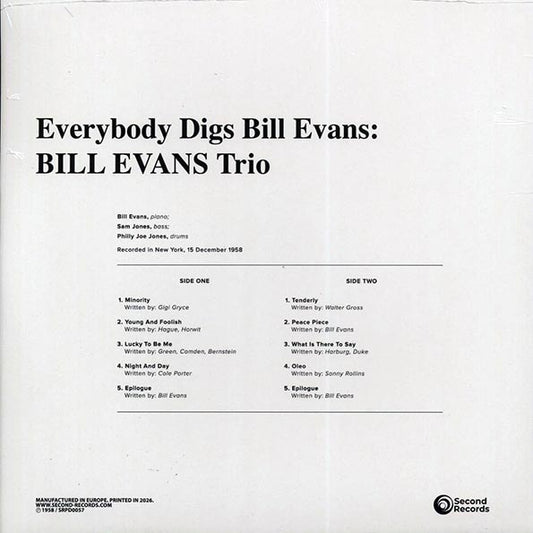Bill Evans Trio - Everybody Digs Bill Evans (180g) (clear vinyl)