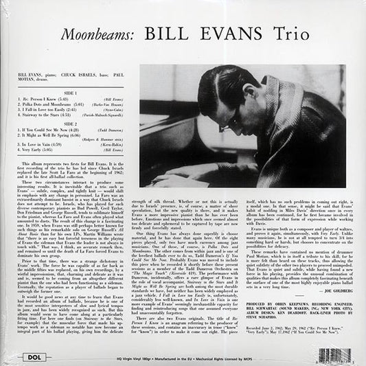 Bill Evans Trio - Moon Beams (180g)