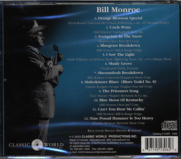 Bill Monroe - Greatest Hits