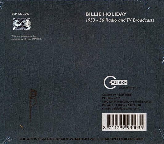 Billie Holiday - 1953-56 Radio And TV Broadcasts
