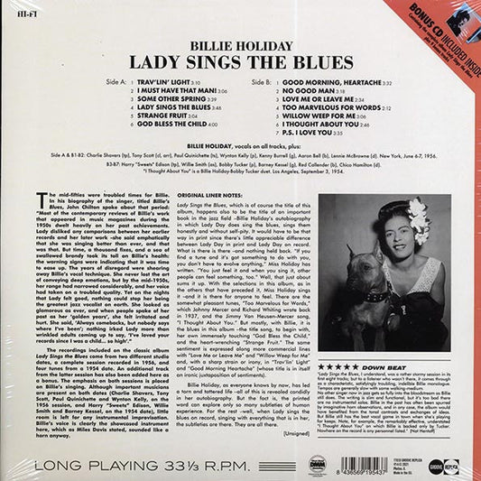 Billie Holiday - Lady Sings The Blues (+9 bonus tracks) (ltd. ed.) (180g) (incl. CD)