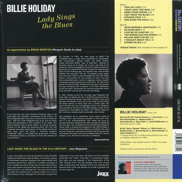 Billie Holiday - Lady Sings The Blues (+bonus track) (ltd. ed.) (180g) (blue vinyl)