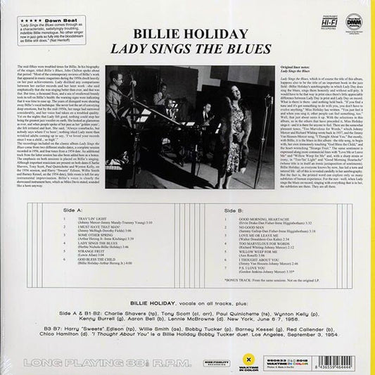 Billie Holiday - Lady Sings The Blues (+bonus track) (ltd. ed.) (180g) (yellow vinyl)
