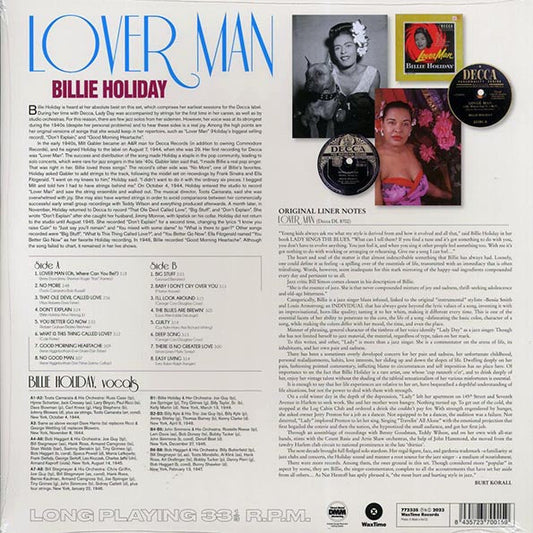 Billie Holiday - Lover Man (ltd. ed.) (180g)