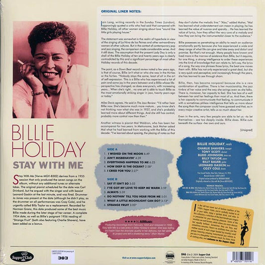 Billie Holiday - Stay With Me (ltd. ed.) (180g)
