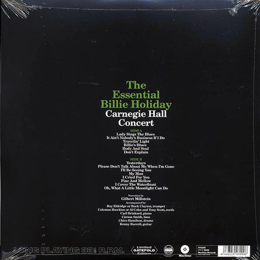 Billie Holiday - The Essential Billie Holiday: Carnegie Hall Concert Recorded Live (ltd. ed.) (180g)