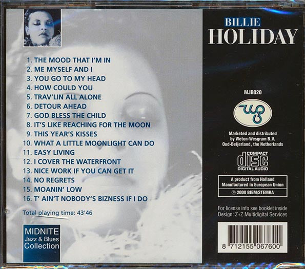 Billie Holiday - The Voice Of Jazz