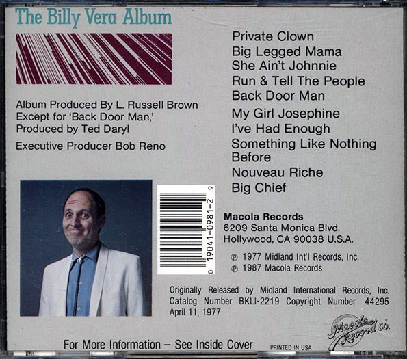 Billy Vera - The Billy Vera Album
