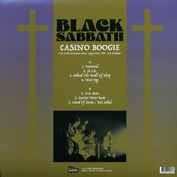 Black Sabbath - Casino Boogie: Live At The Montreux Casino, August 31st 1970 FM Broadcast (colored vinyl)