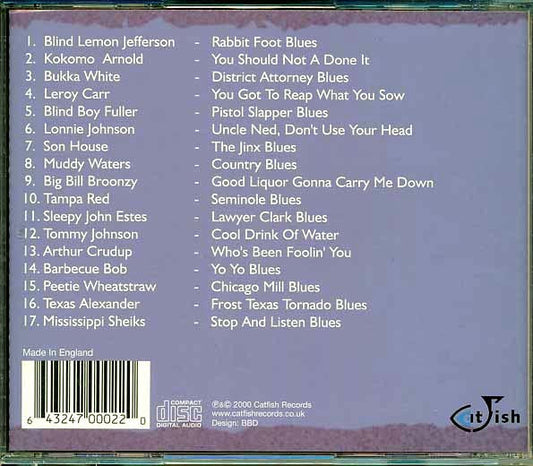 Blind Lemon Jefferson, Kokomo Arnold, Bukka White, Leroy Carr, Etc. - Gone Finshin': Tasty Bait From The Catfish Catalogue