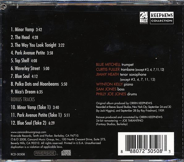Blue Mitchell Sextet - Blue Soul (24-bit mastering) (remastered)