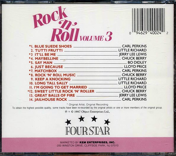 Bo Diddley, Carl Perkins, Lloyd Price, Etc. - Rock 'N' Roll Volume 3