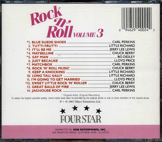 Bo Diddley, Carl Perkins, Lloyd Price, Etc. - Rock 'N' Roll Volume 3