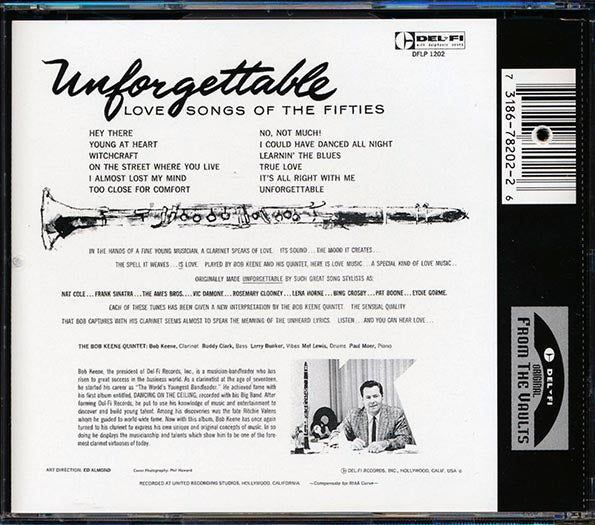 Bob Keene Quintet - Unforgettable: The Love Songs Of The Fifties (marked/ltd stock)