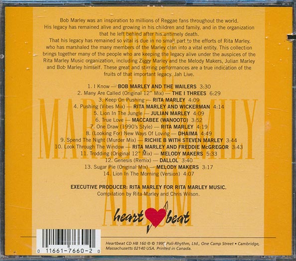 Bob Marley, Julian Marley, Stephen Marley, Rita Marley, Dhaima, Dallol, Etc. - Marley Family Album (marked/ltd stock)
