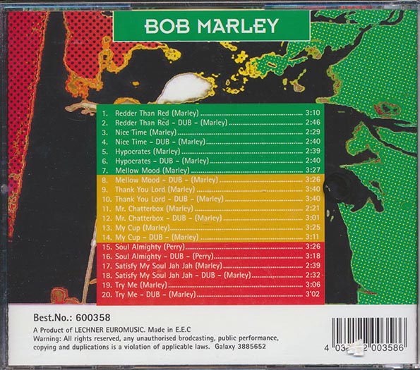 Bob Marley - Reggae N Dub (20 tracks)