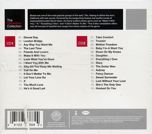 Bread - The Definitive Collection (30 tracks) (2xCD) (marked/ltd stock) (remastered)