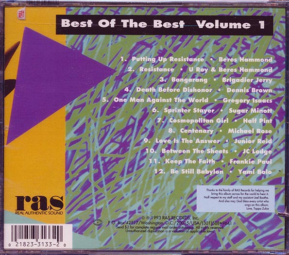 Brigadier Jerry, Half Pint, Yami Bolo, Etc. - Best Of The Best Volume 1 (marked/ltd stock) CD