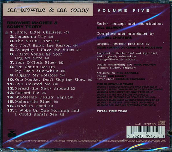 Brownie McGhee, Sonny Terry - The Bluesville Years Volume 5 (marked/ltd stock)