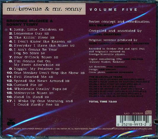 Brownie McGhee, Sonny Terry - The Bluesville Years Volume 5 (marked/ltd stock)