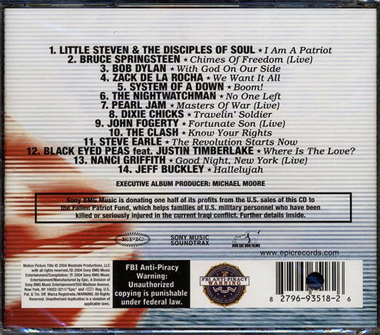 Bruce Springsteen, Bob Dylan, The Nightwatchman, Etc. - Songs And Artists That Inspired Fahrenheit 9/11 (marked/ltd stock)