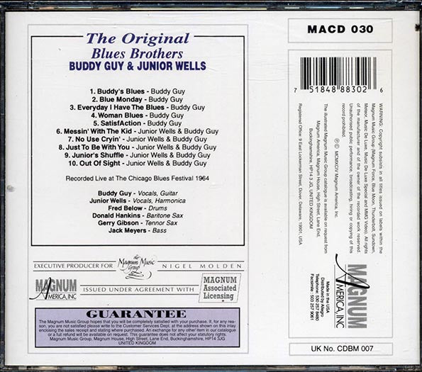 Buddy Guy, Junior Wells - The Original Blues Brothers (marked/ltd stock) CD
