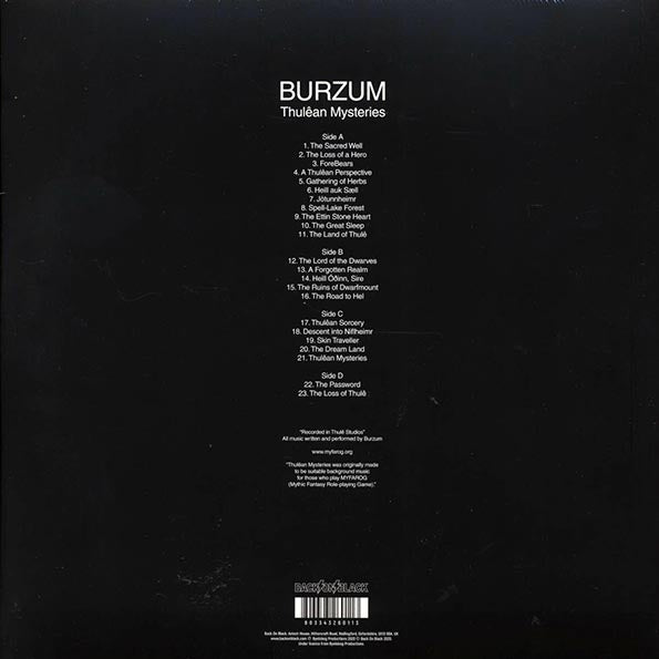 Burzum - Thulean Mysteries (ltd. ed.) (2xLP) (clear vinyl)