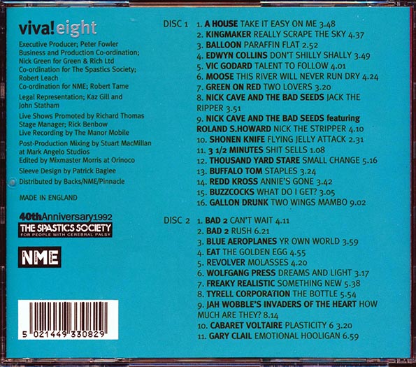 Buzzcocks, Nick Cave & The Seeds, Buffalo Tom, Green On Red, Etc. - Viva! Eight (27 tracks) (2xCD)