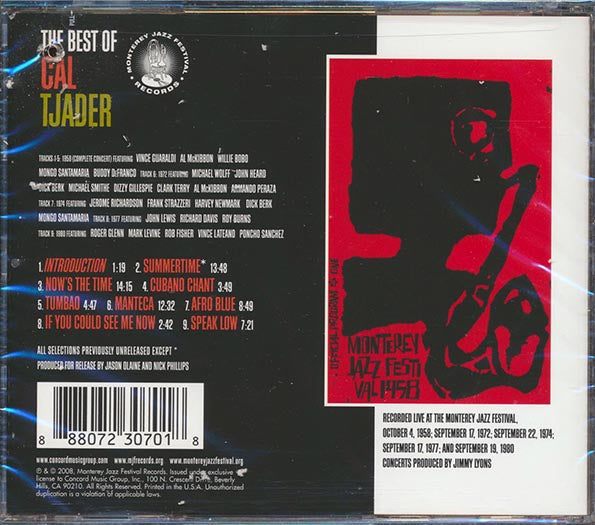Cal Tjader - Best Of: Live At The Monterey Jazz Festival 1958-1980