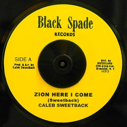 Caleb Sweetback - Zion Here I Come  /  Al Moodie - Think It Over (UK press)