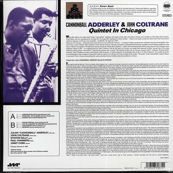 Cannonball Adderley & John Coltrane Quintet - In Chicago (ltd. ed.) (180g) (remastered)