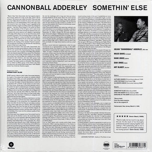 Cannonball Adderley - Somethin' Else (ltd. ed.) (180g) (remastered)
