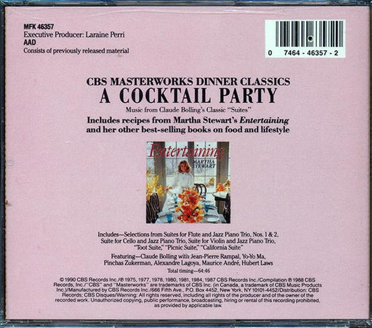 Canon, Sentimentale, Ragtime, Etc.  - Dinner Classics: A Cocktail Party