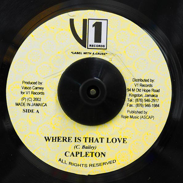 Capleton - Where Is That Love  /  Version (rhythm: "Anti Badness")