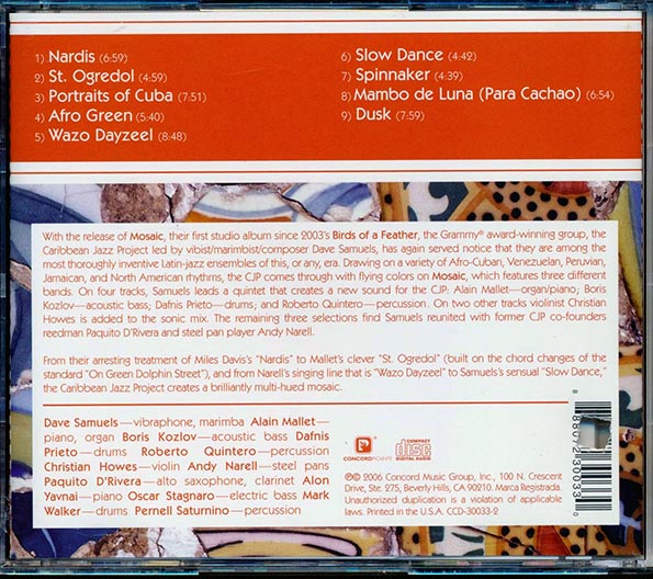 Caribbean Jazz Project, Dave Samuels - Mosiac (marked/ltd stock)