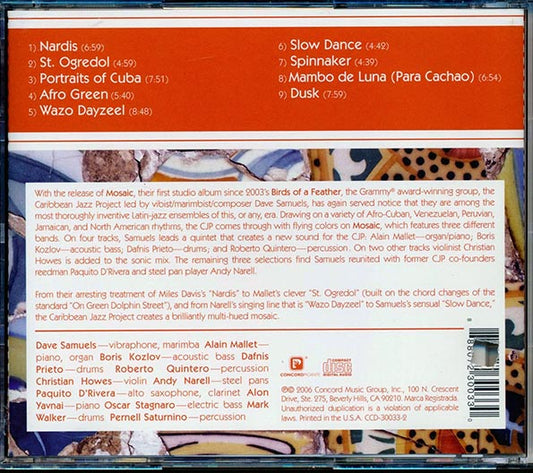 Caribbean Jazz Project, Dave Samuels - Mosiac (marked/ltd stock)