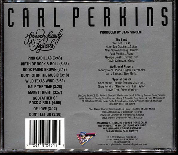 Carl Perkins - Friends, Family & Legends