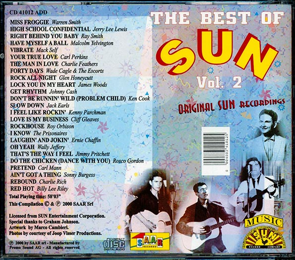 Carl Perkins, Jerry Lee Lewis, Johnny Cash, Etc. - The Best Of Sun Volume 2 (incl. large booklet)