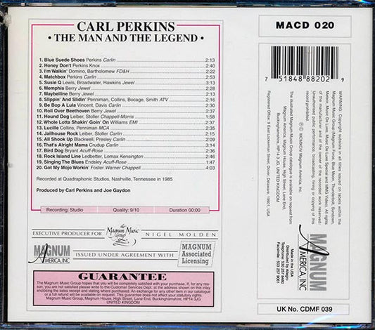 Carl Perkins - The Man And The Legend (marked/ltd stock)