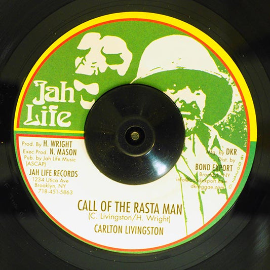 Carlton Livingston - Call Of The Rasta Man  /  Jah Life - Dubplate Master Style (rhythm: "Reggae Gone International")