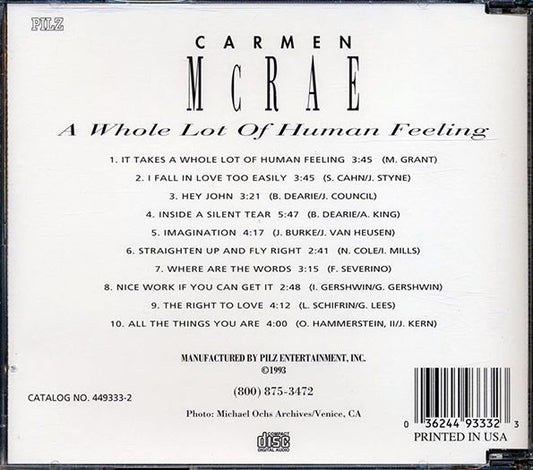 Carmen McRae - A Whole Lot Of Human Feeling