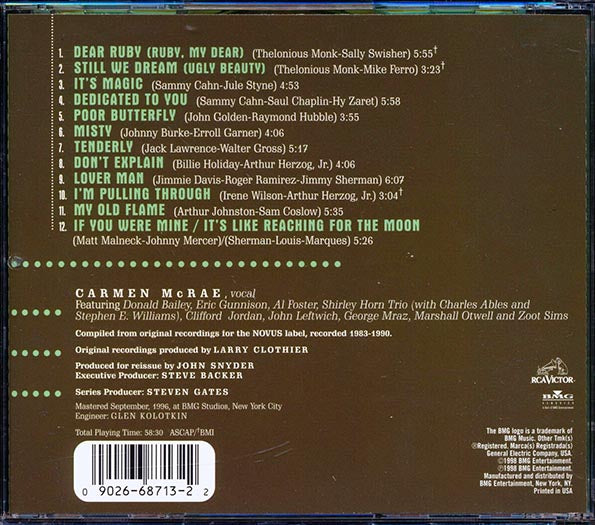 Carmen McRae - The Collected Carmen McRae