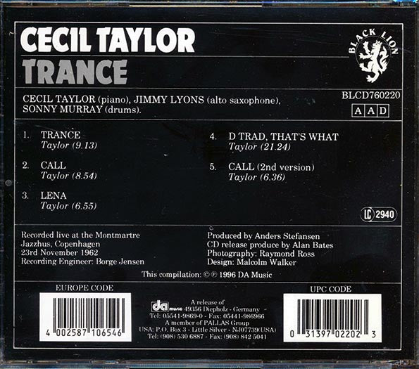 Cecil Taylor - Trance