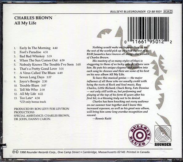 Charles Brown - All My Life (marked/ltd stock)